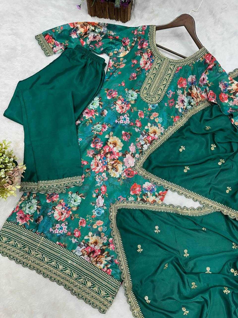 Ynf Chinon Silk KESH159 1353 Suits & Dresses Wholesale Ladies Suits Embroidery Suits Ladies Salwar Suits Manufacturer