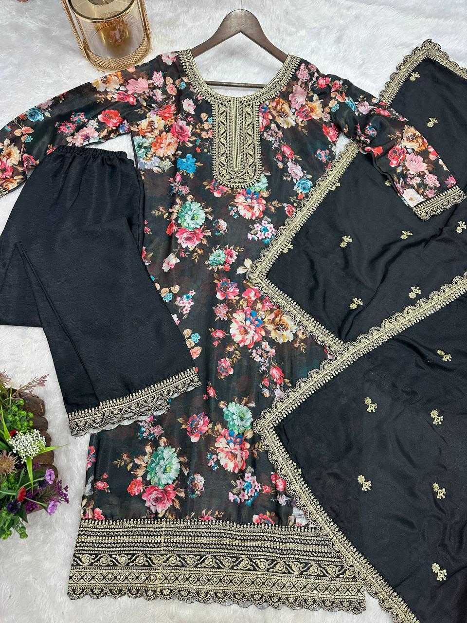 Ynf Chinon Silk KESH159 1353 Suits & Dresses Wholesale Ladies Suits Embroidery Suits Ladies Salwar Suits Manufacturer