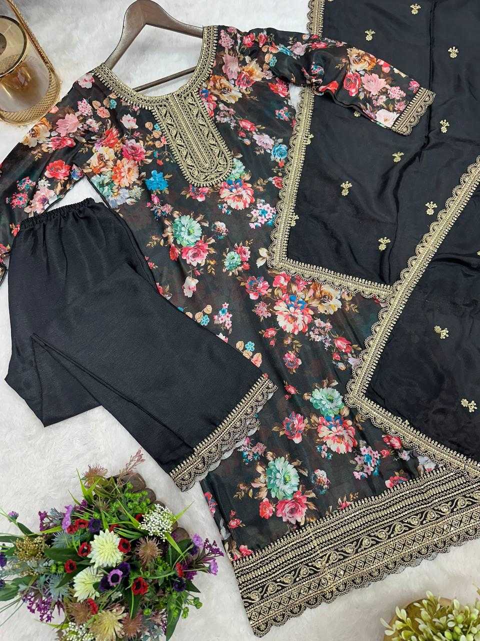 Ynf Chinon Silk KESH159 1353 Suits & Dresses Wholesale Ladies Suits Embroidery Suits Ladies Salwar Suits Manufacturer