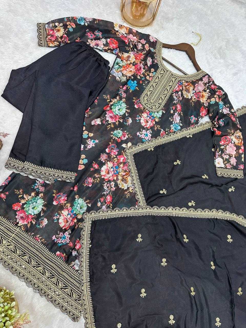 Ynf Chinon Silk KESH159 1353 Suits & Dresses Wholesale Ladies Suits Embroidery Suits Ladies Salwar Suits Manufacturer