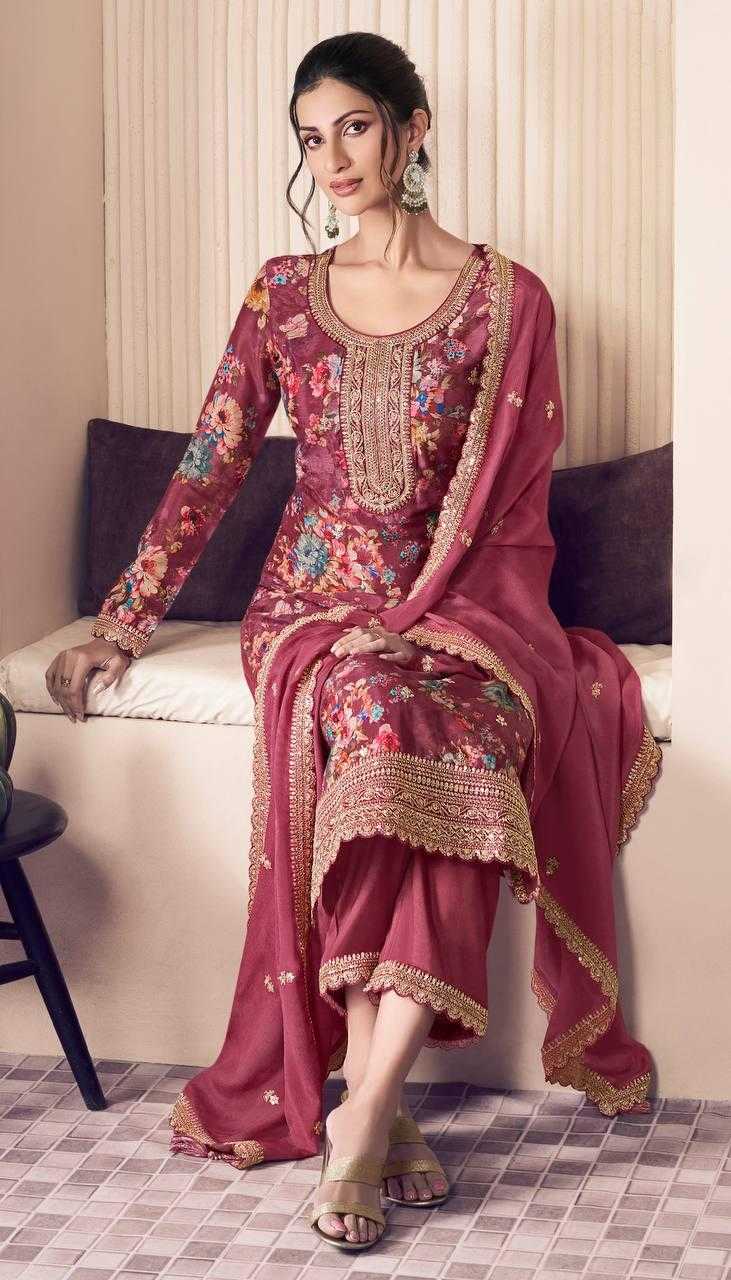Ynf Chinon Silk KESH159 1353 Suits & Dresses Wholesale Ladies Suits Embroidery Suits Ladies Salwar Suits Manufacturer