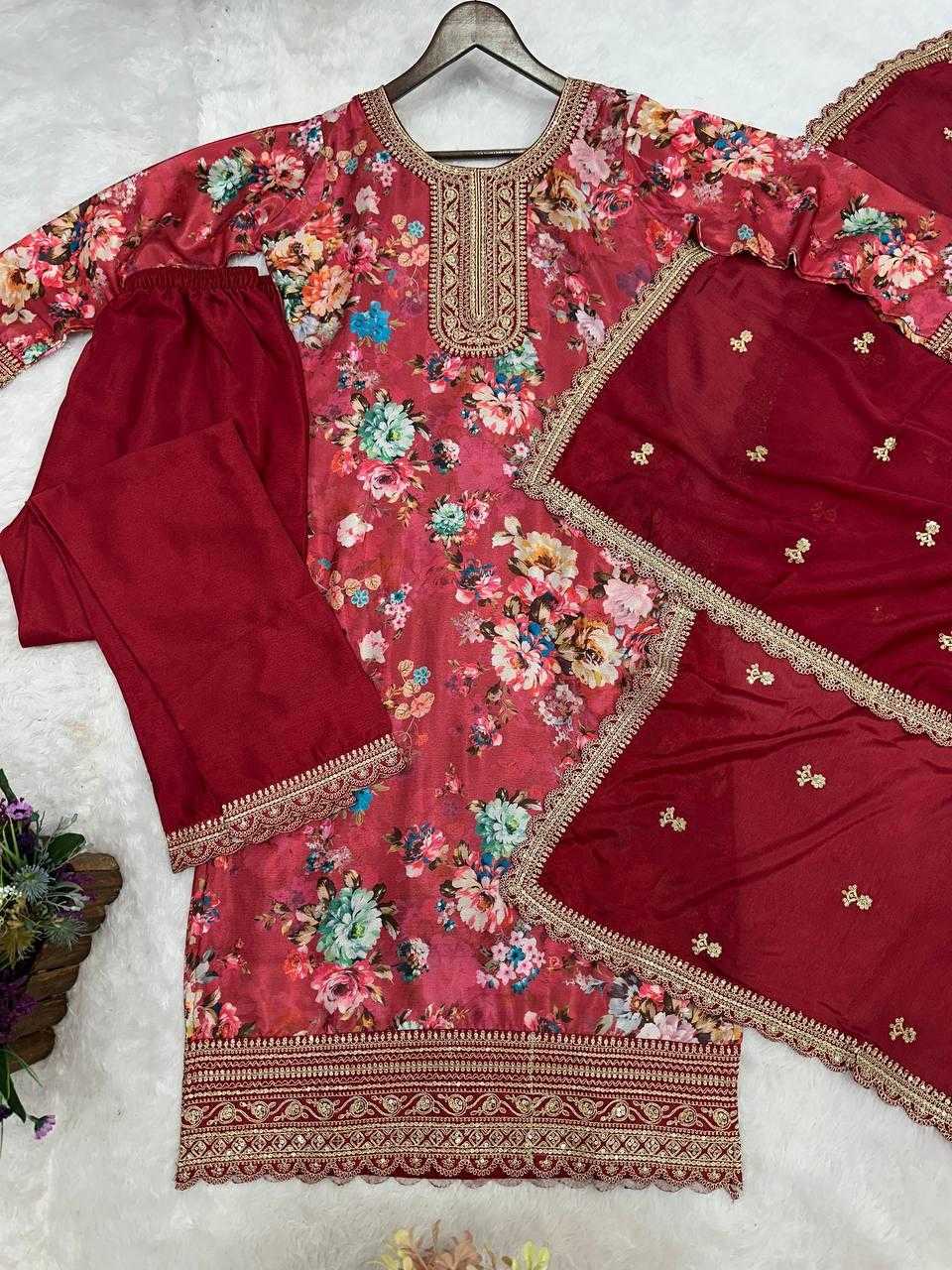 Ynf Chinon Silk KESH159 1353 Suits & Dresses Wholesale Ladies Suits Embroidery Suits Ladies Salwar Suits Manufacturer