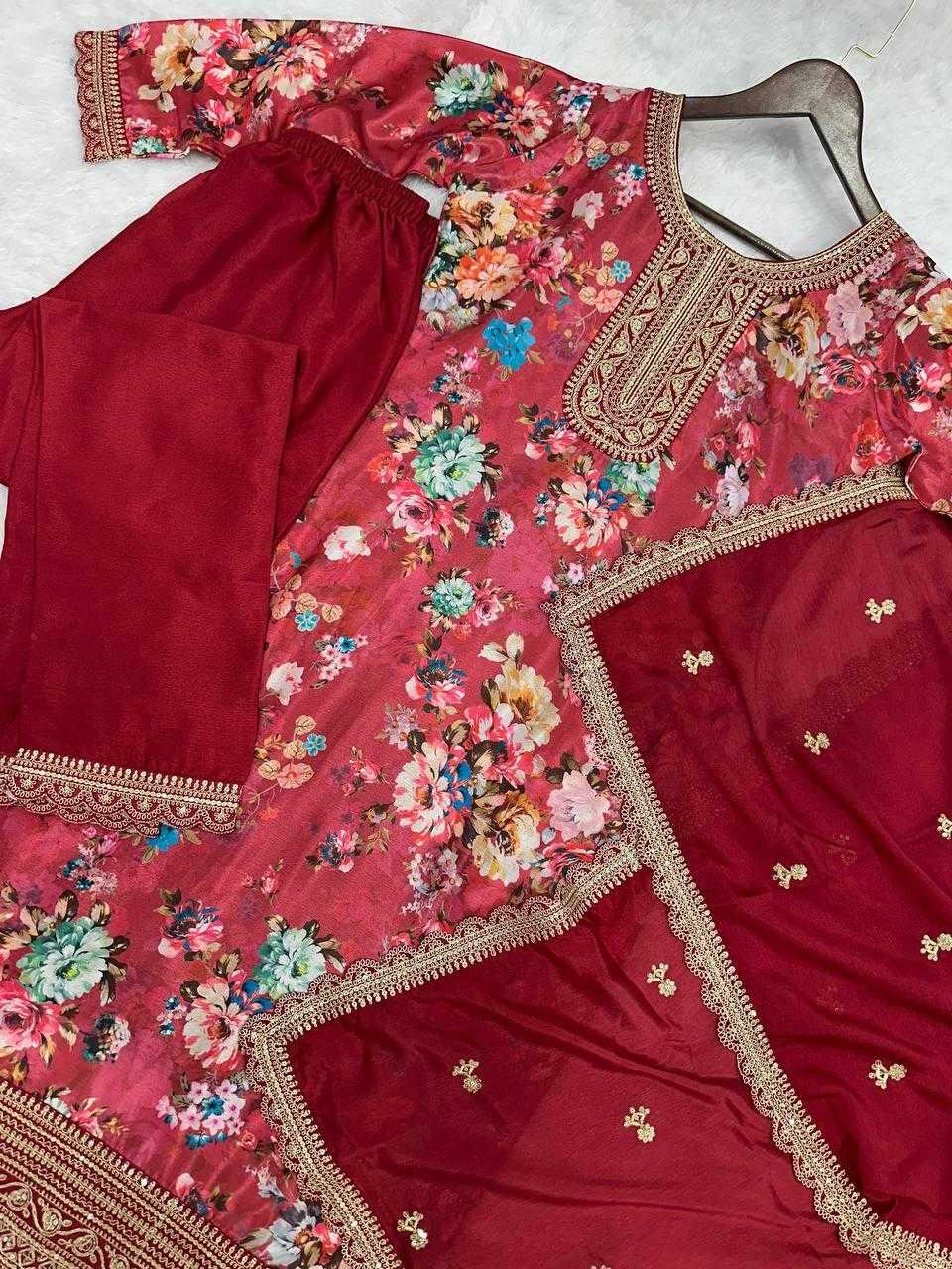 Ynf Chinon Silk KESH159 1353 Suits & Dresses Wholesale Ladies Suits Embroidery Suits Ladies Salwar Suits Manufacturer