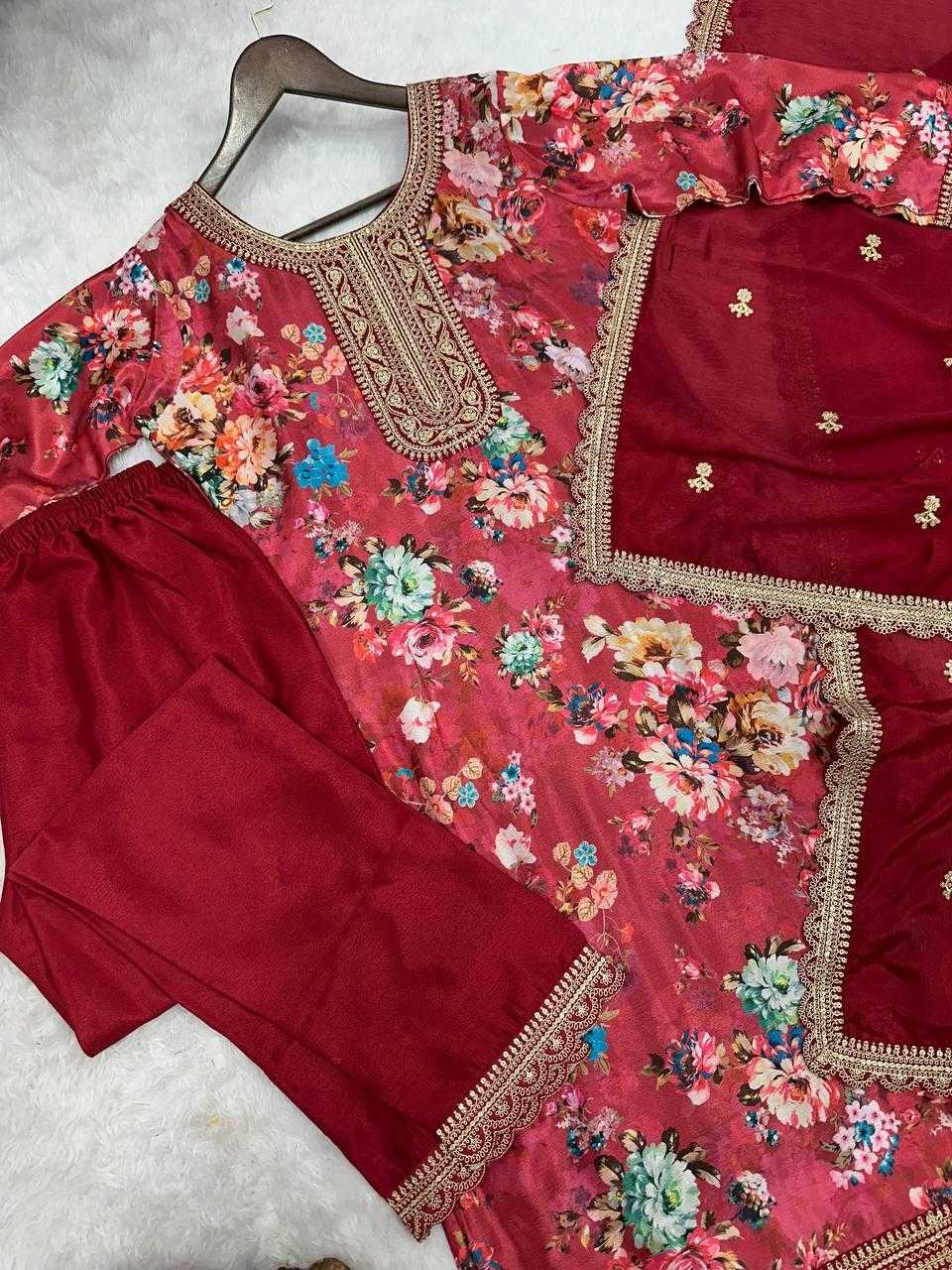 Ynf Chinon Silk KESH159 1353 Suits & Dresses Wholesale Ladies Suits Embroidery Suits Ladies Salwar Suits Manufacturer