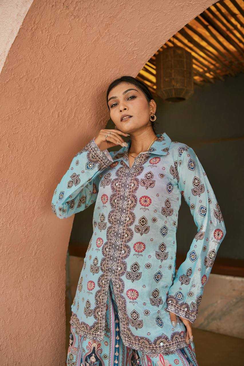 Ynf Chinon Silk KESH159 1712 Western Wears Wholesale Co-ord Set Manufacturer