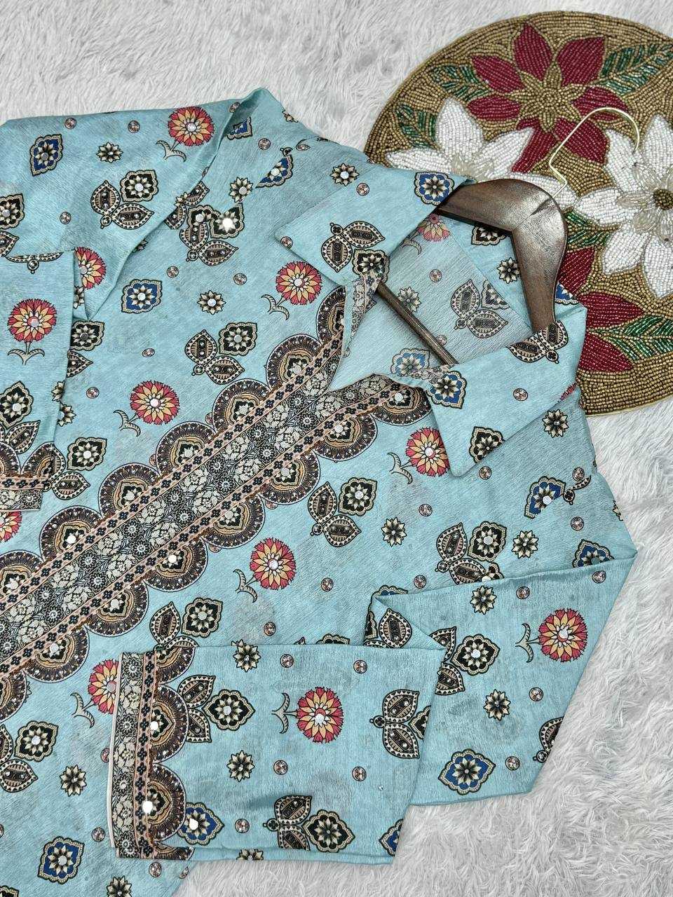 Ynf Chinon Silk KESH159 1712 Western Wears Wholesale Co-ord Set Manufacturer