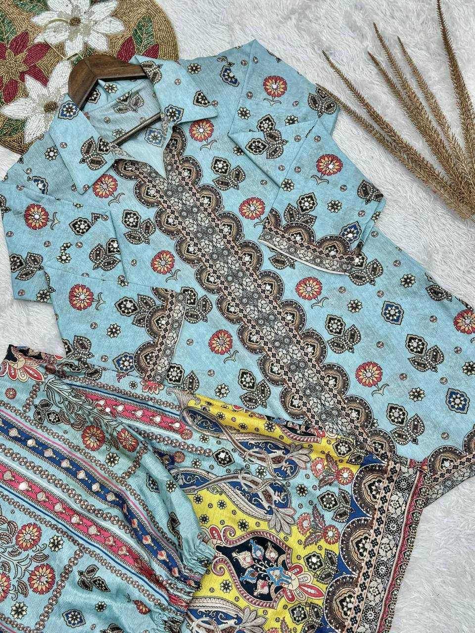 Ynf Chinon Silk KESH159 1712 Western Wears Wholesale Co-ord Set Manufacturer