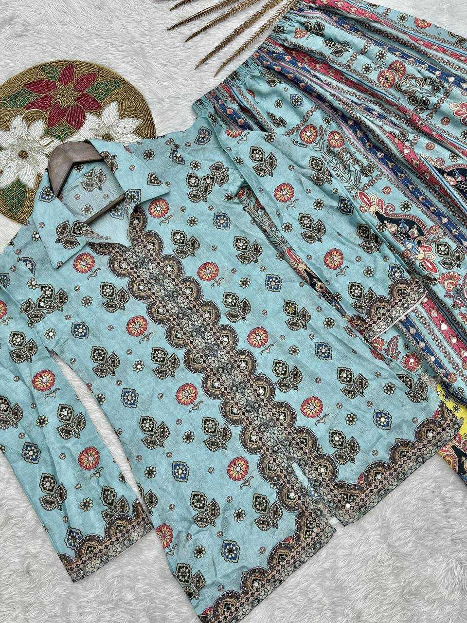 Ynf Chinon Silk KESH159 1712 Western Wears Wholesale Co-ord Set Manufacturer