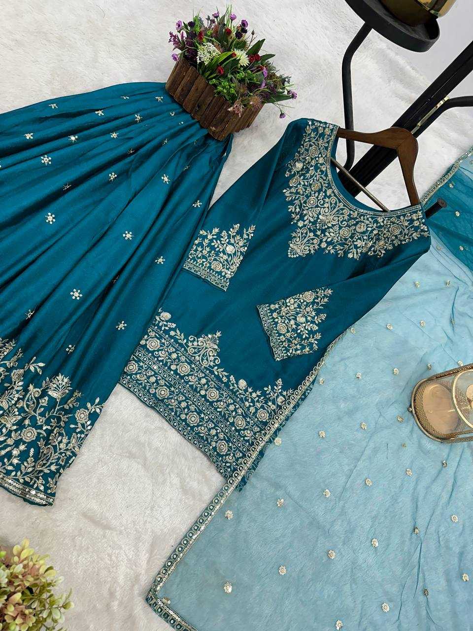 Ynf Chinon Silk KESH461 1708 Lehengas Wedding Collections Festive Collections Wholesale Silk Lehenga Embroidered Lehenga Lehenga With Dupatta Manufacturer