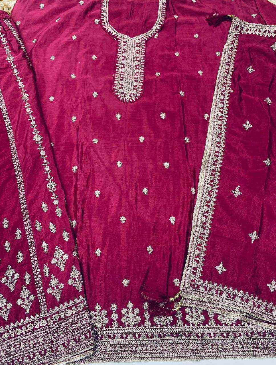 Ynf Chinon Silk KESH504 71151 Suits & Dresses Wholesale Embroidery Suits Palazzo Suit Designer Suits Manufacturer