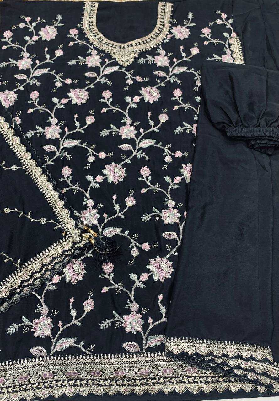 Ynf Chinon Silk KESH504 73411 Suits & Dresses Wholesale Embroidery Suits Palazzo Suit Wedding Suits Manufacturer