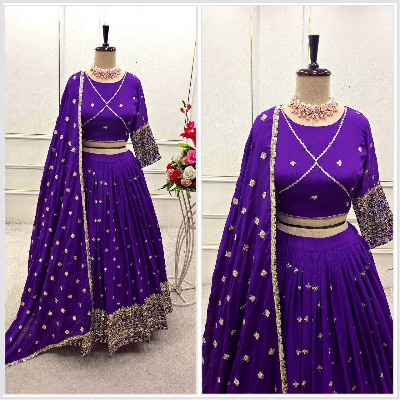 Ynf Chinon Silk KESH506 1201 Lehengas Wholesale Designer Lehenga Fancy Lehenga Traditional Lehenga Manufacturer