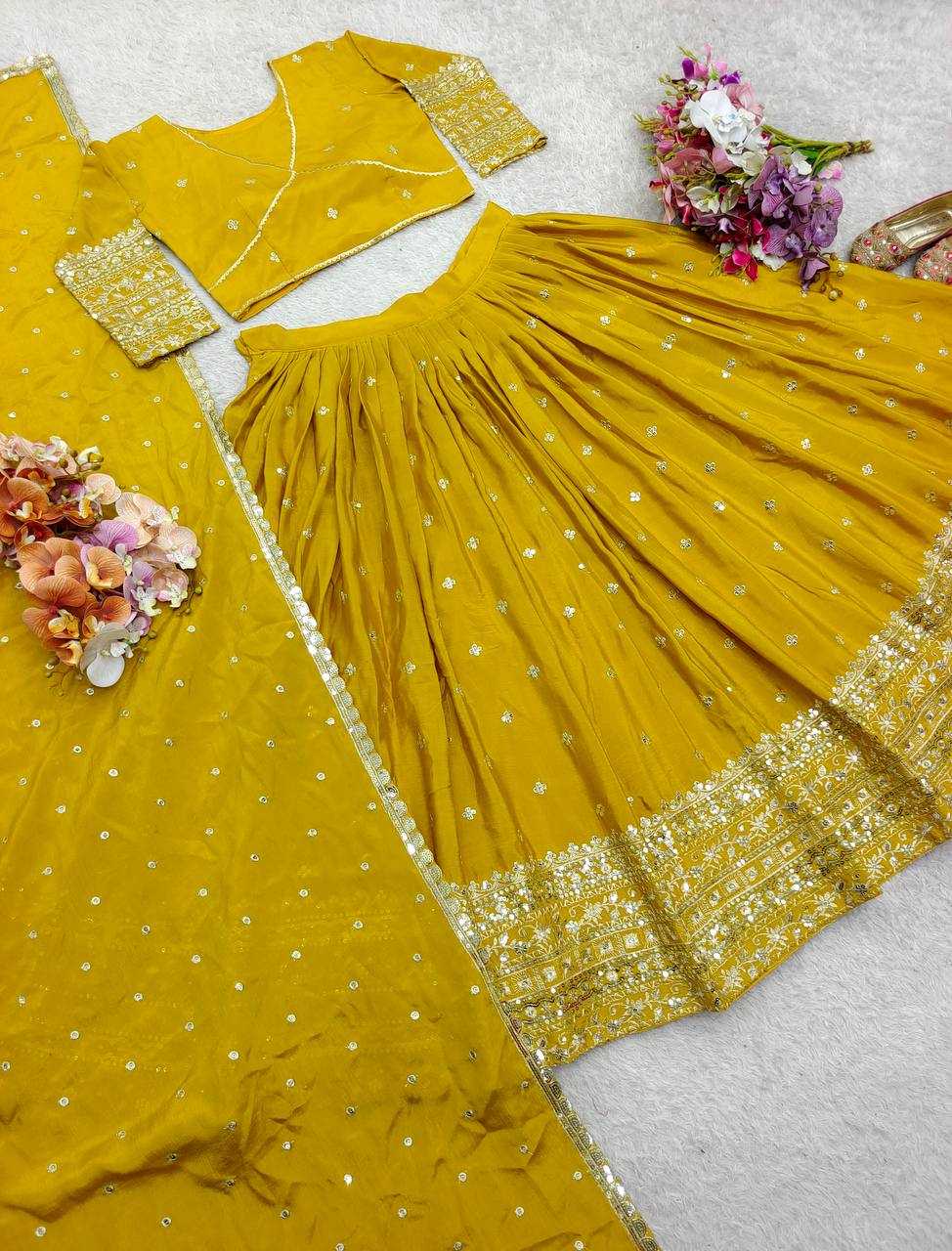 Ynf Chinon Silk KESH506 1201 Lehengas Wholesale Designer Lehenga Fancy Lehenga Traditional Lehenga Manufacturer