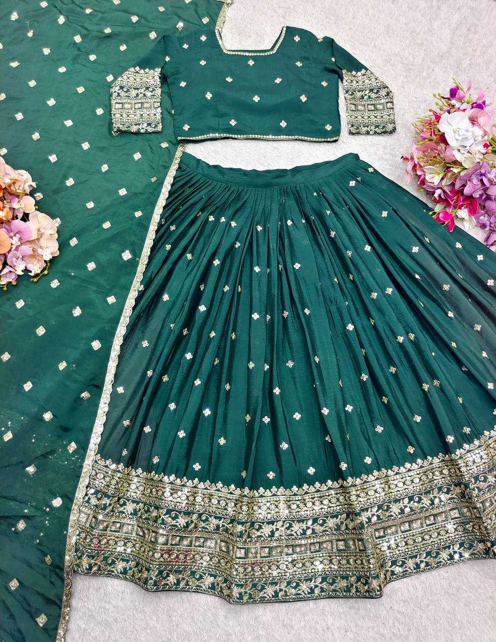 Ynf Chinon Silk KESH506 1201 Lehengas Wholesale Designer Lehenga Fancy Lehenga Traditional Lehenga Manufacturer