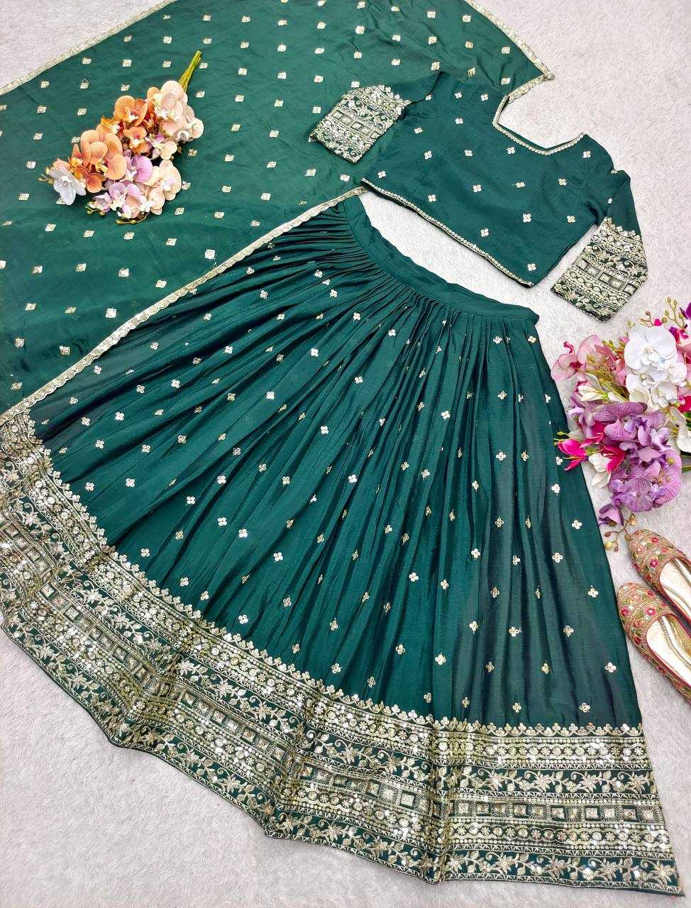 Ynf Chinon Silk KESH506 1201 Lehengas Wholesale Designer Lehenga Fancy Lehenga Traditional Lehenga Manufacturer