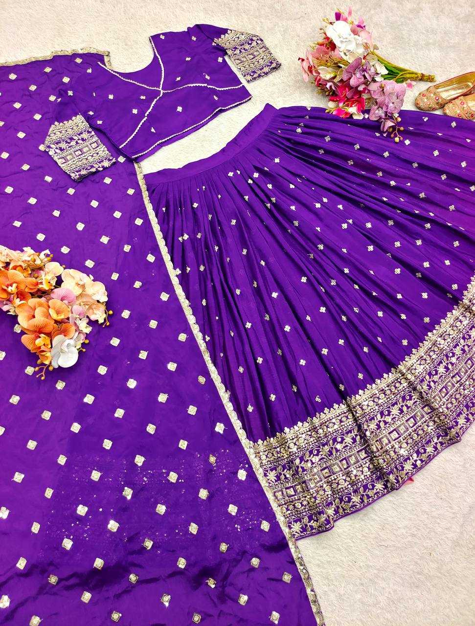 Ynf Chinon Silk KESH506 1201 Lehengas Wholesale Designer Lehenga Fancy Lehenga Traditional Lehenga Manufacturer