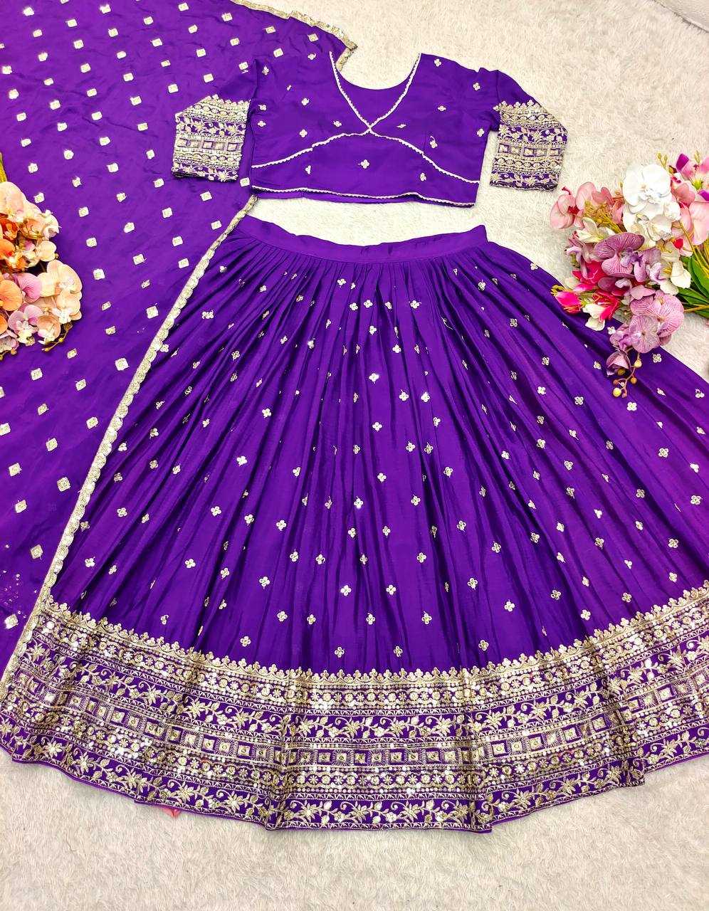 Ynf Chinon Silk KESH506 1201 Lehengas Wholesale Designer Lehenga Fancy Lehenga Traditional Lehenga Manufacturer