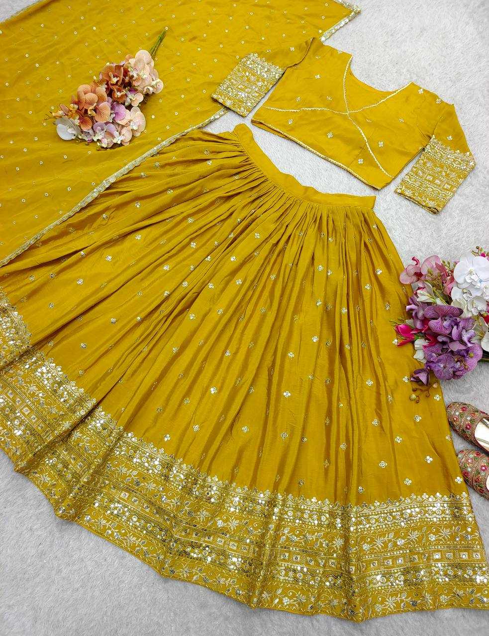Ynf Chinon Silk KESH506 1201 Lehengas Wholesale Designer Lehenga Fancy Lehenga Traditional Lehenga Manufacturer