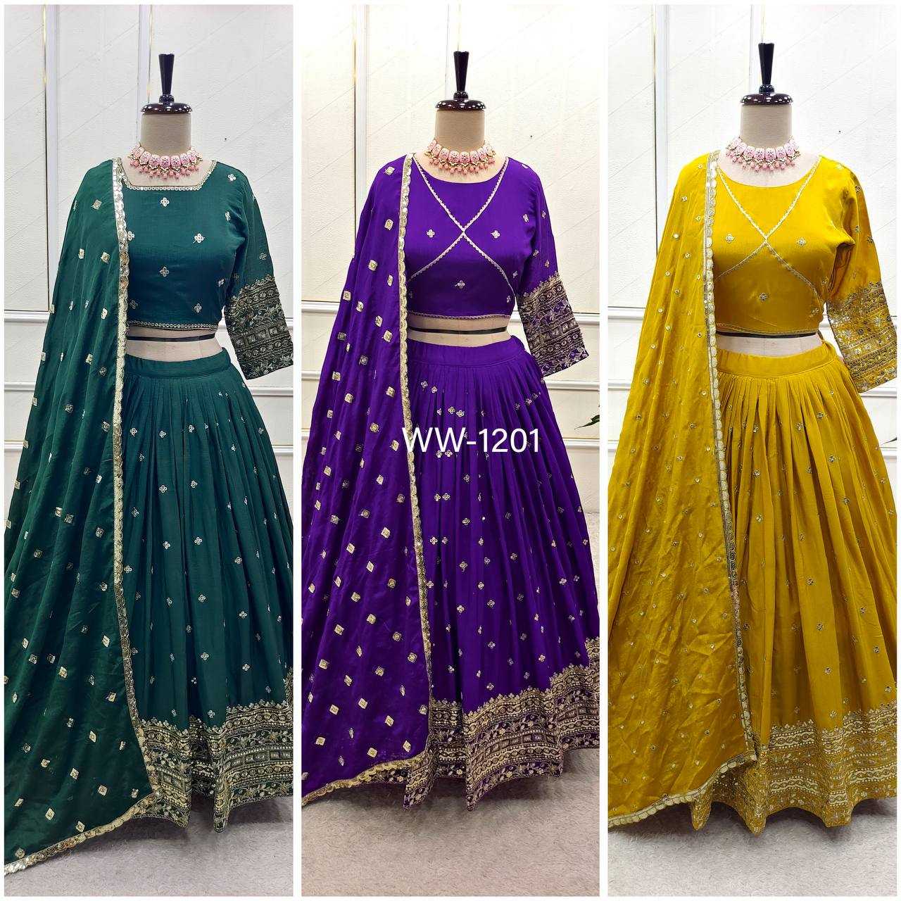Ynf Chinon Silk KESH506 1201 Lehengas Wholesale Designer Lehenga Fancy Lehenga Traditional Lehenga Manufacturer