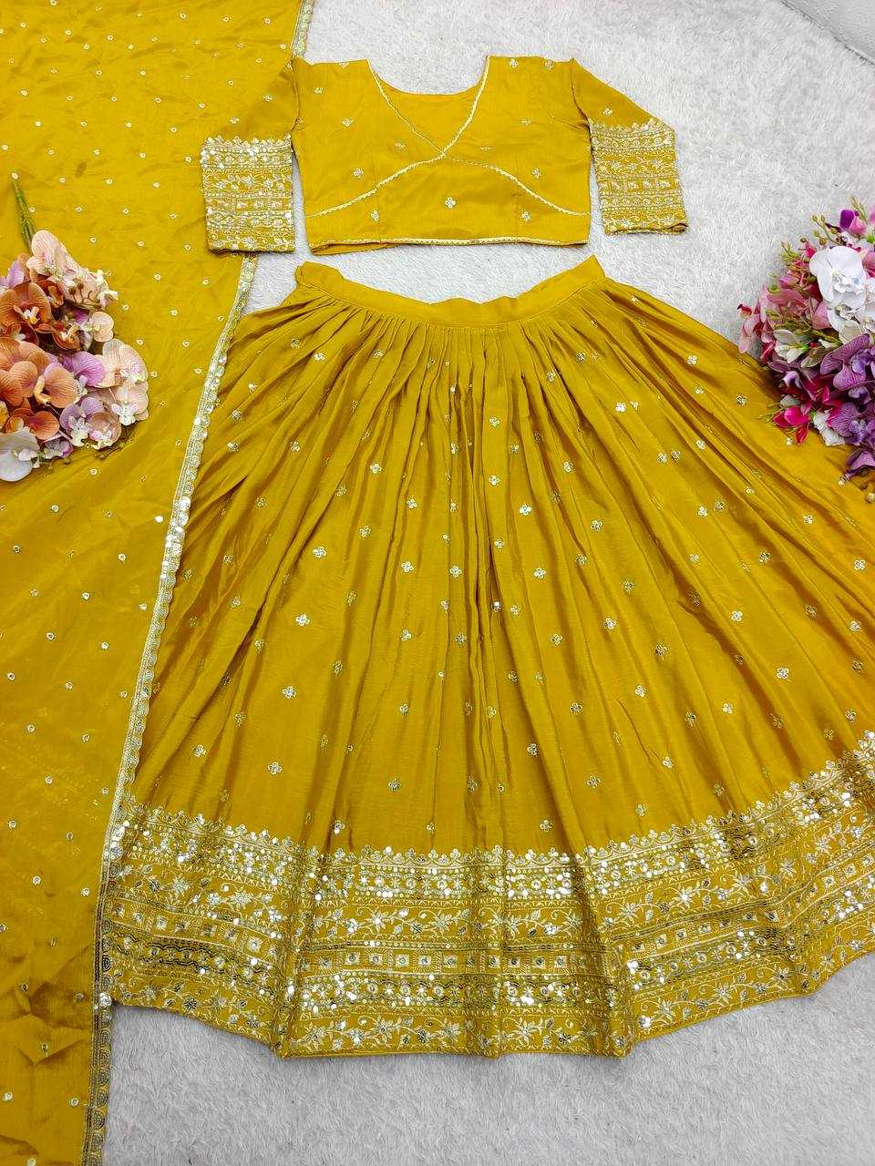 Ynf Chinon Silk KESH506 1201 Lehengas Wholesale Designer Lehenga Fancy Lehenga Traditional Lehenga Manufacturer