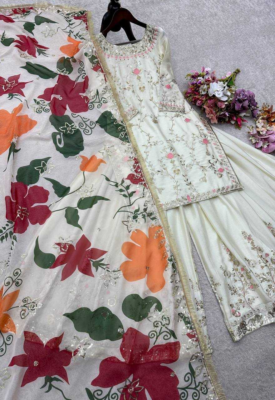 Ynf Chinon Silk KESH506 1215 Suits & Dresses Wholesale Sharara Salwar Suits Embroidery Suits Designer Suits Manufacturer