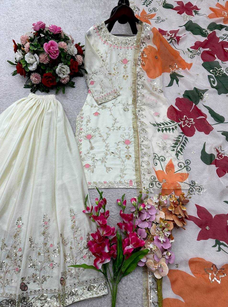 Ynf Chinon Silk KESH506 1215 Suits & Dresses Wholesale Sharara Salwar Suits Embroidery Suits Designer Suits Manufacturer