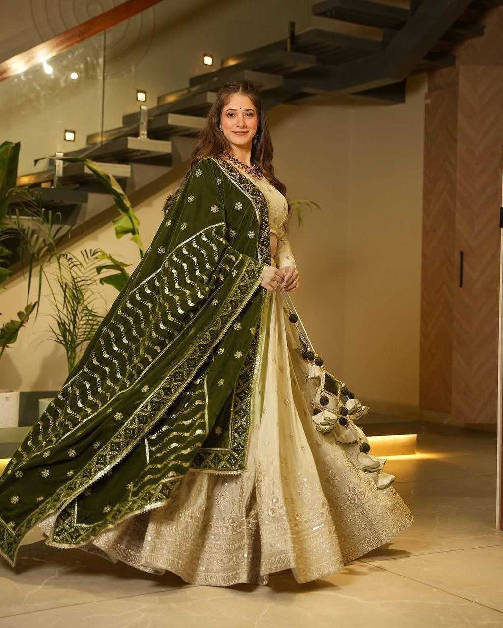 Ynf Chinon Silk KESH508 1022 Lehengas Wholesale Designer Lehenga Traditional Lehenga Embroidered Lehenga Manufacturer