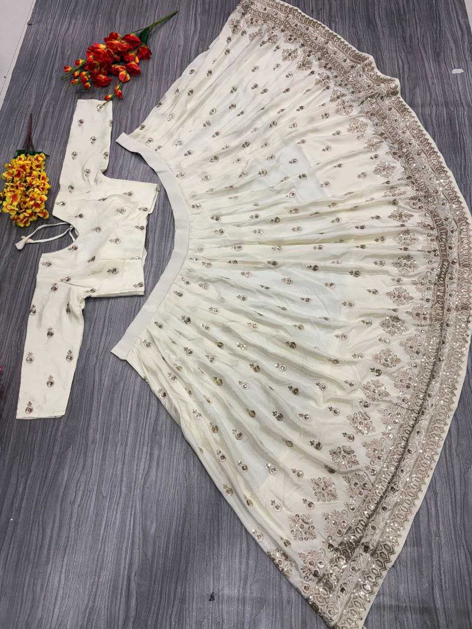 Ynf Chinon Silk KESH508 1022 Lehengas Wholesale Designer Lehenga Traditional Lehenga Embroidered Lehenga Manufacturer