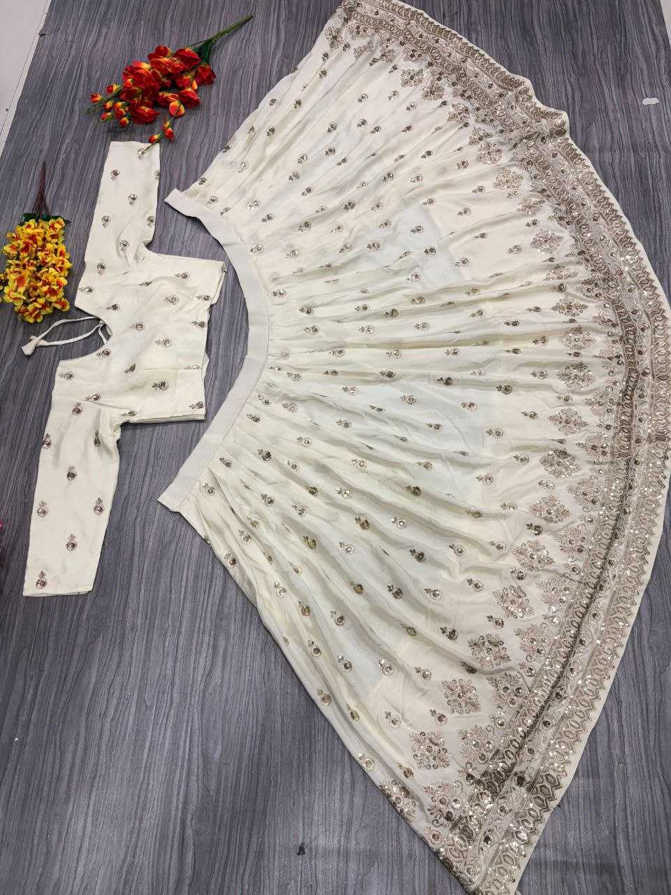 Ynf Chinon Silk KESH508 1022 Lehengas Wholesale Designer Lehenga Traditional Lehenga Embroidered Lehenga Manufacturer