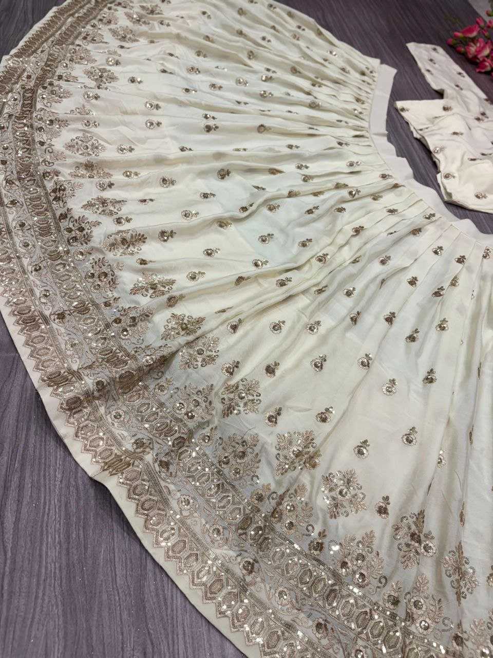Ynf Chinon Silk KESH508 1022 Lehengas Wholesale Designer Lehenga Traditional Lehenga Embroidered Lehenga Manufacturer
