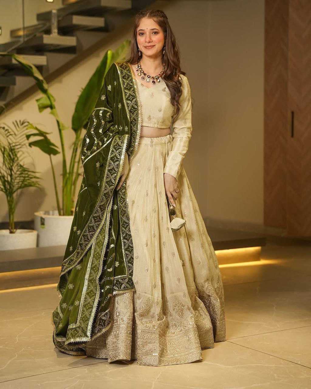 Ynf Chinon Silk KESH508 1022 Lehengas Wholesale Designer Lehenga Traditional Lehenga Embroidered Lehenga Manufacturer