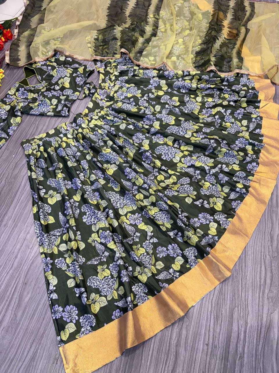 Ynf Chinon Silk KESH508 1036 Lehengas Wholesale Fancy Lehenga Traditional Lehenga Printed Lehenga Manufacturer