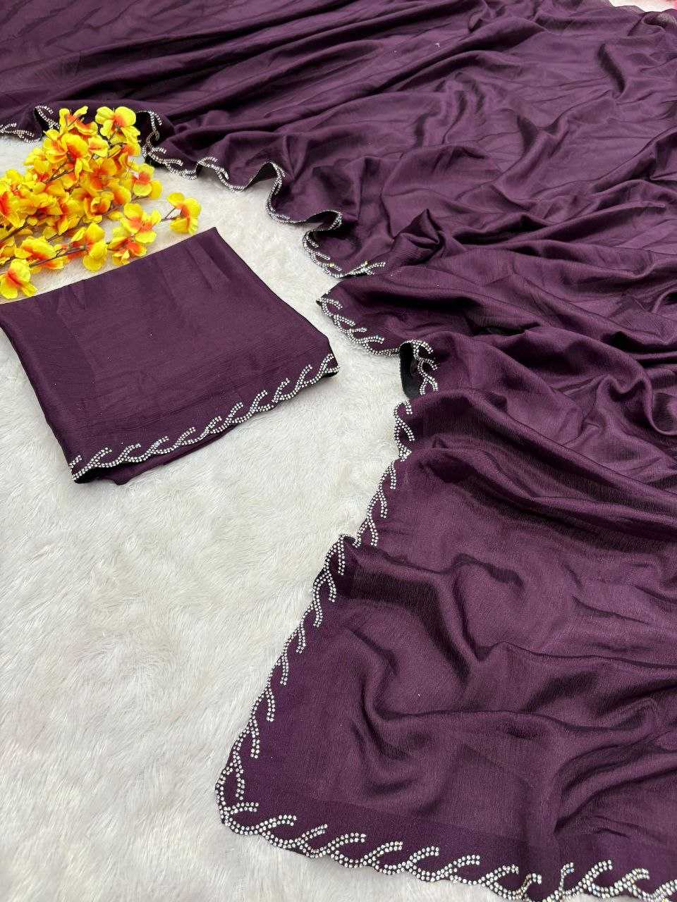 Ynf Chinon KESH508 74 Sarees Wholesale Designer Sarees Party Wear Sarees Traditional Sarees Manufacturer