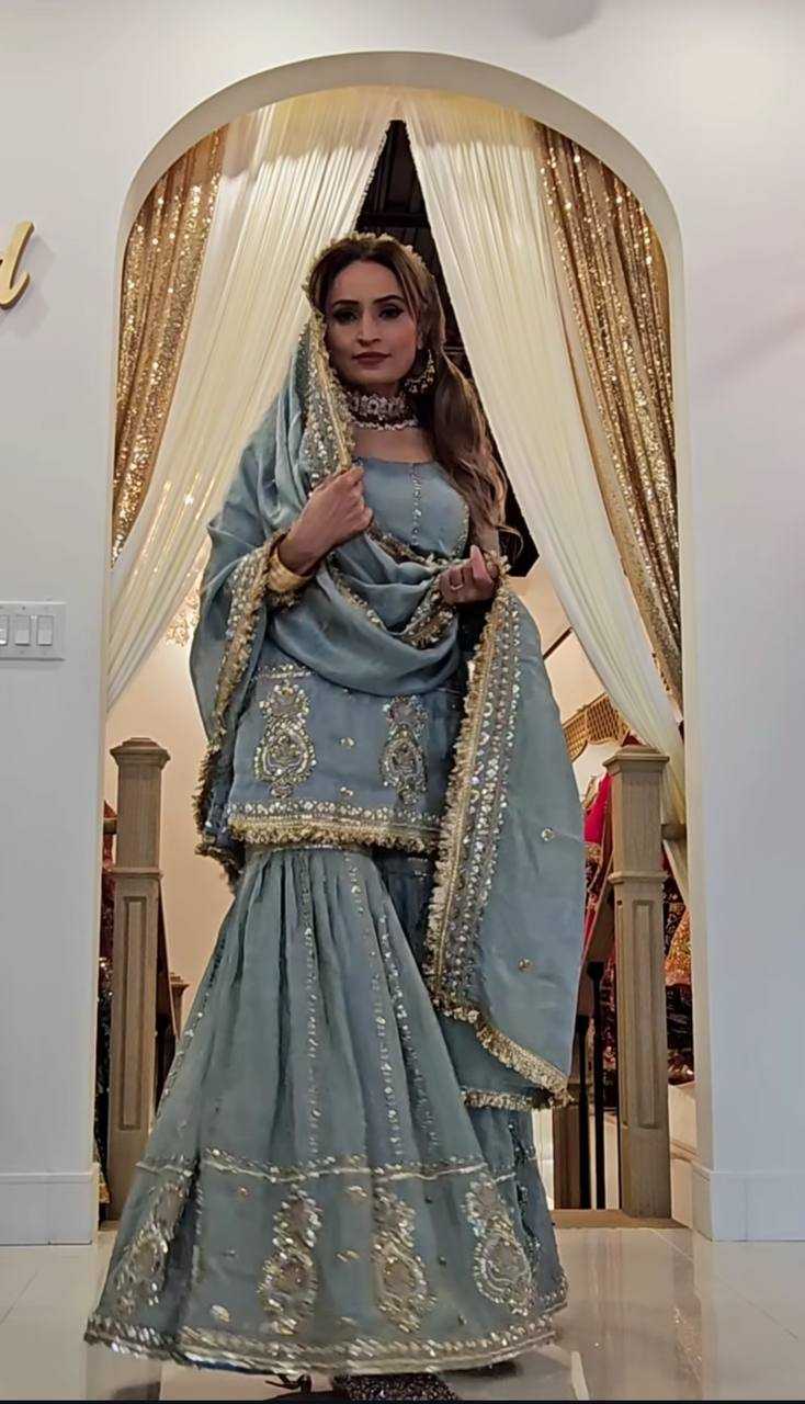 Ynf Chinon Silk KESH515 1235 Suits & Dresses Wholesale Sharara Salwar Suits Embroidery Suits Ladies Silk Suit Manufacturer