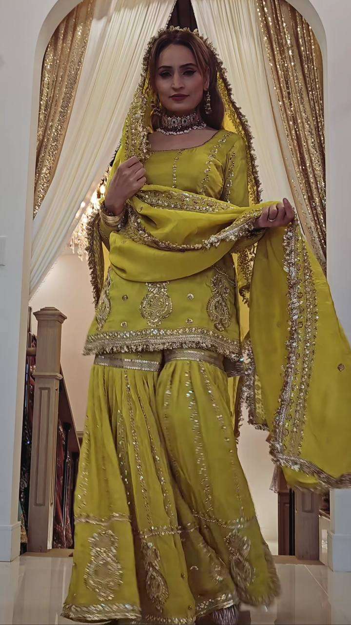 Ynf Chinon Silk KESH515 1235 Suits & Dresses Wholesale Sharara Salwar Suits Embroidery Suits Ladies Silk Suit Manufacturer