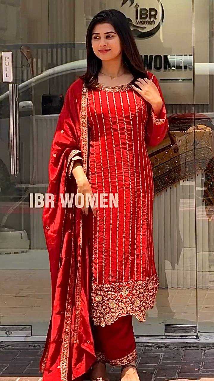 Ynf Chinon Silk KESH523 079 Suits & Dresses Wholesale Embroidery Suits Party wear suits Silk Suits Manufacturer