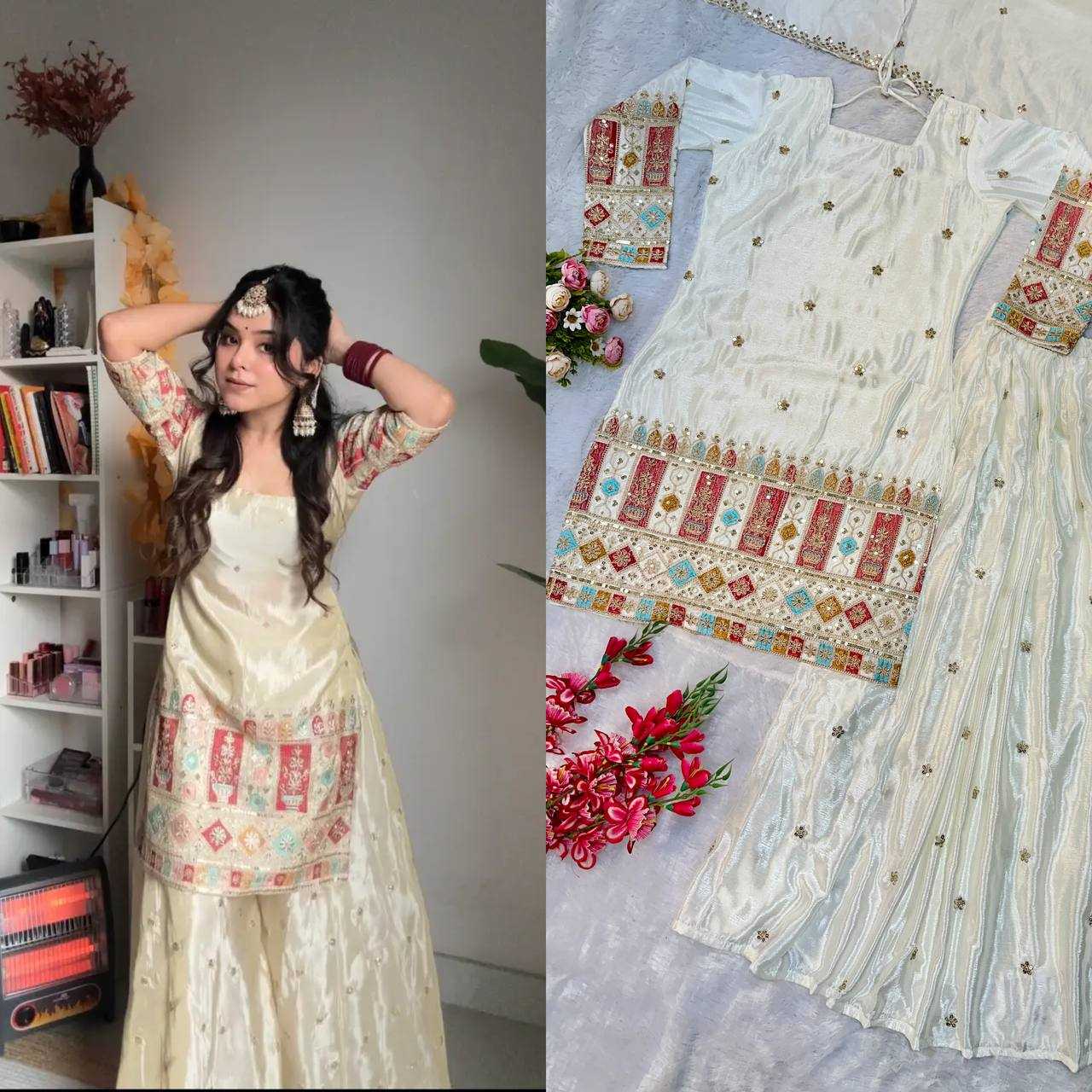 Ynf Chinon Silk KESH523 242 Suits & Dresses Wholesale Ladies Suits Embroidery Suits Designer Suits Manufacturer