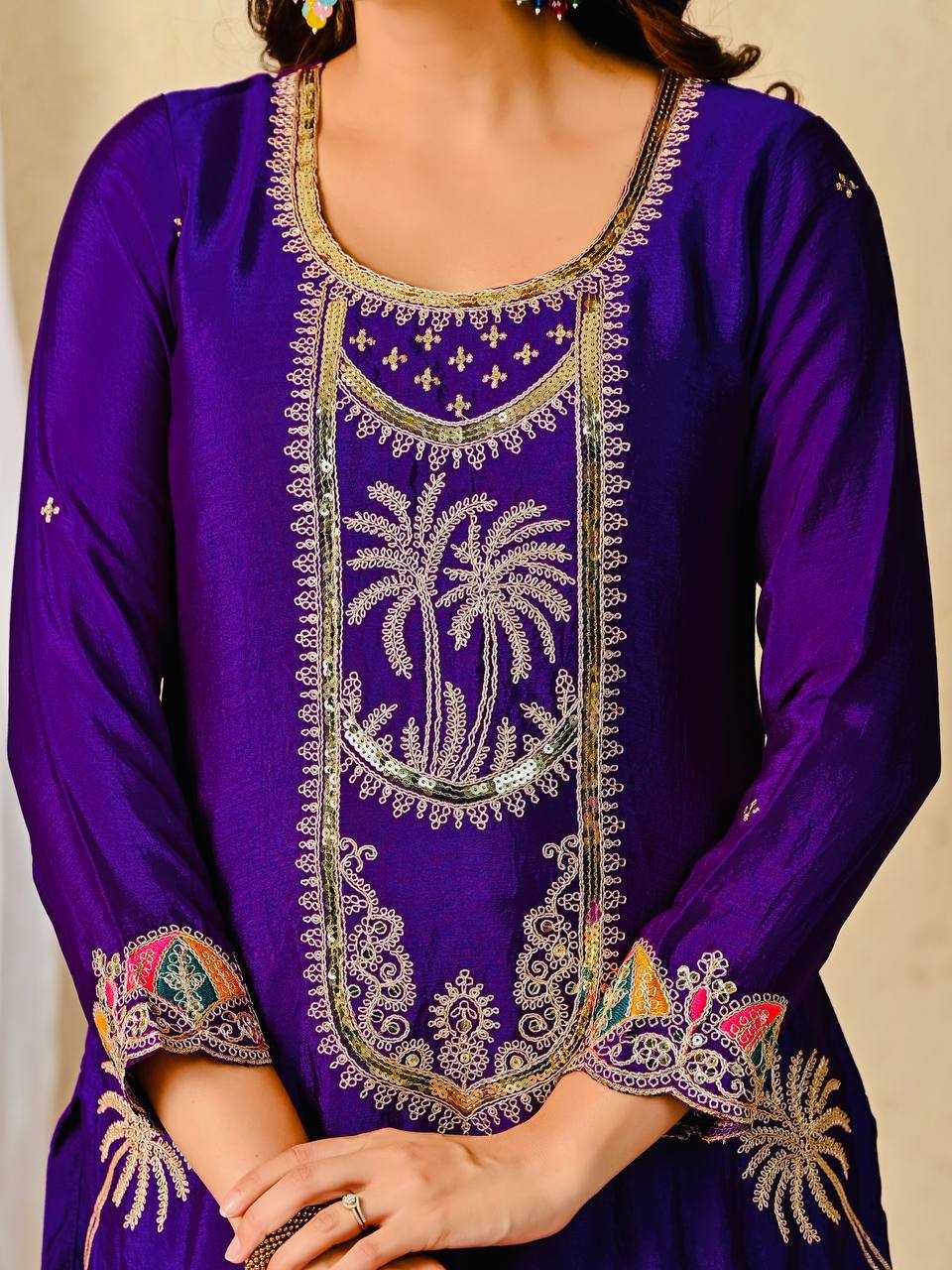 Ynf Chinon Silk KESH528 4001 Suits & Dresses Wholesale Embroidery Suits Party wear suits Silk Suits Manufacturer