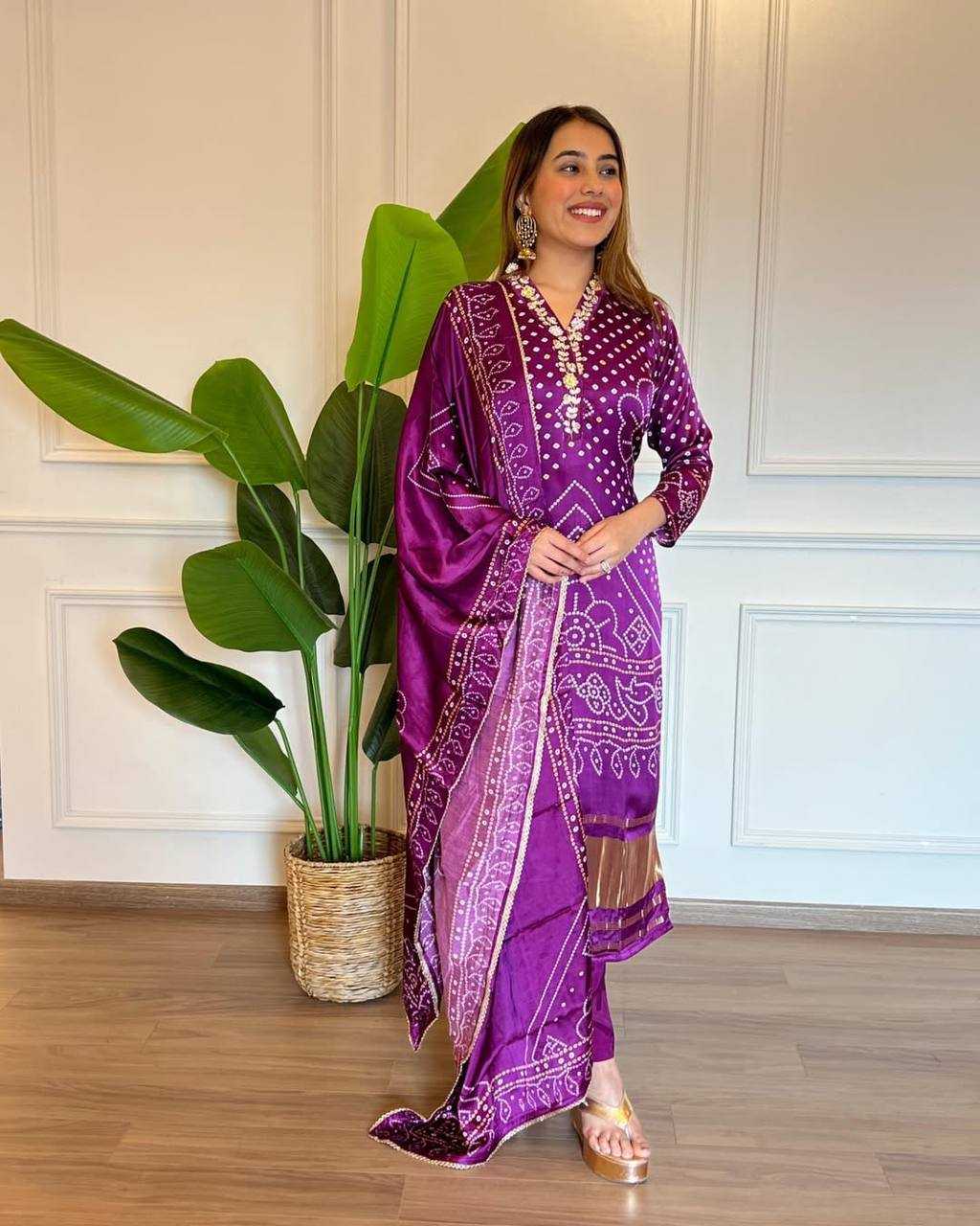 Ynf Chinon Silk KESH531 1025 Suits & Dresses Wholesale Ladies Suits Embroidery Suits Palazzo Suit Manufacturer