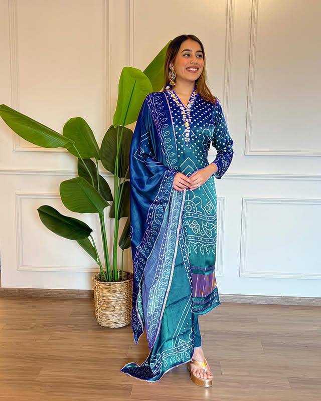 Ynf Chinon Silk KESH531 1029 Suits & Dresses Wholesale Ladies Suits Embroidery Suits Palazzo Suit Manufacturer