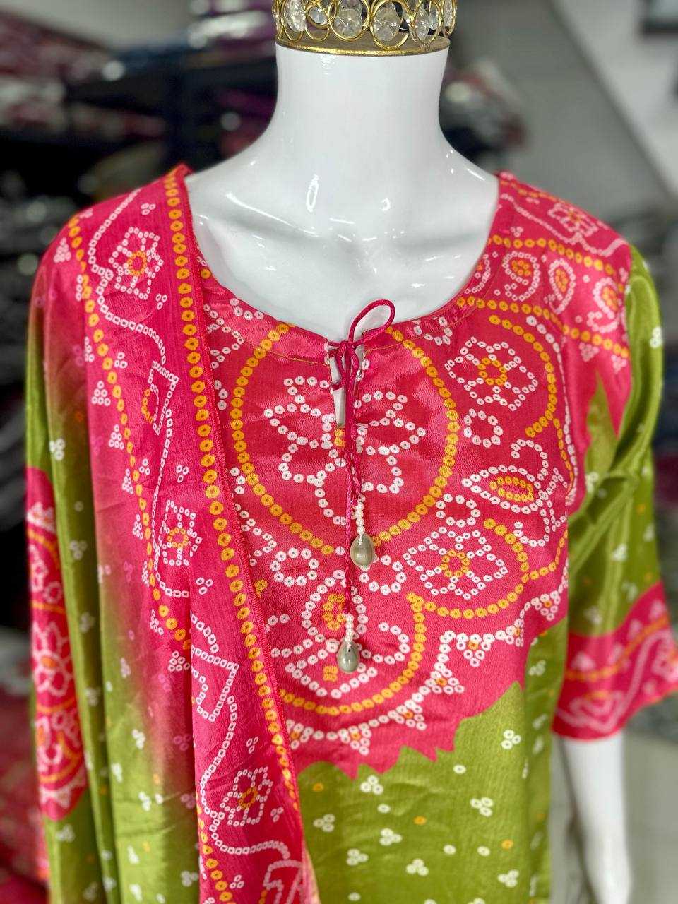 Ynf Chinon Silk KESH531 1033 Kurti Wholesale Casual Kurtis Mirror Work Kurti Embroidered Kurtis Kurti With Pants Manufacturer