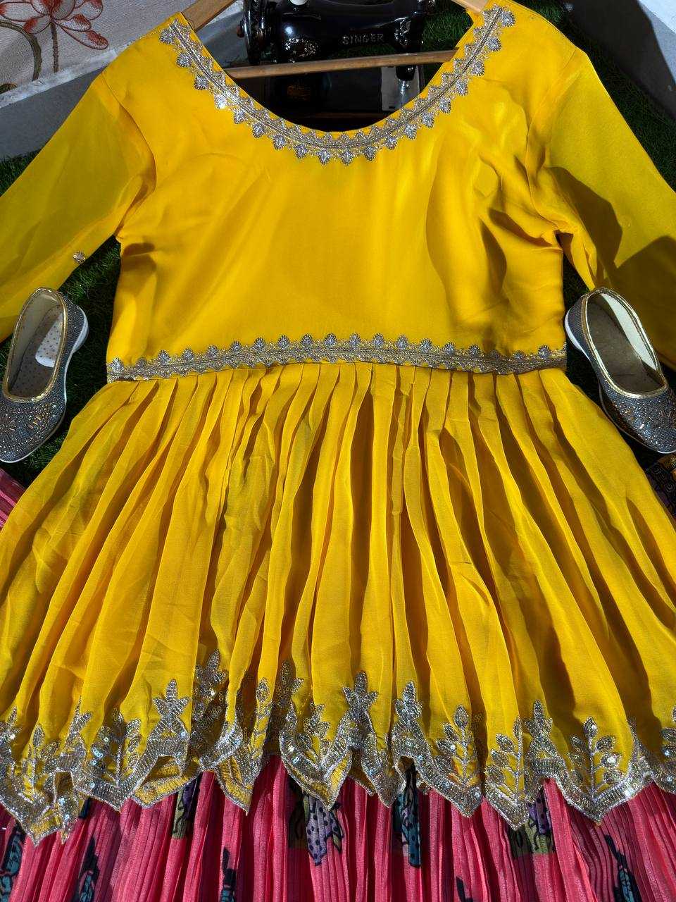 Ynf Chinon Silk KESH533 5024 Lehengas Wholesale Kalamkari Lehenga Silk Lehenga Embroidered Lehenga Manufacturer