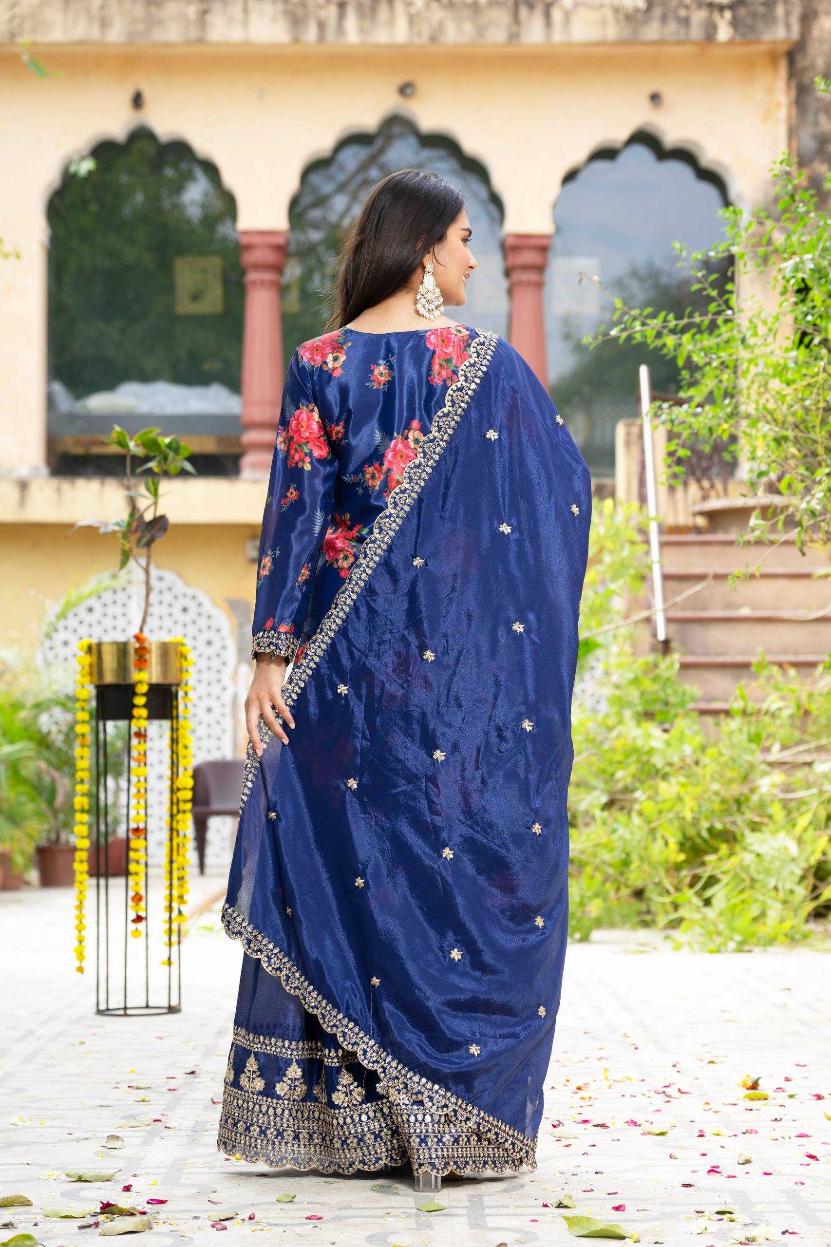 Ynf Chinon Silk KESH533 5085 Kurti Wholesale Printed Kurtis Fancy Kurti Embroidered Kurtis Manufacturer