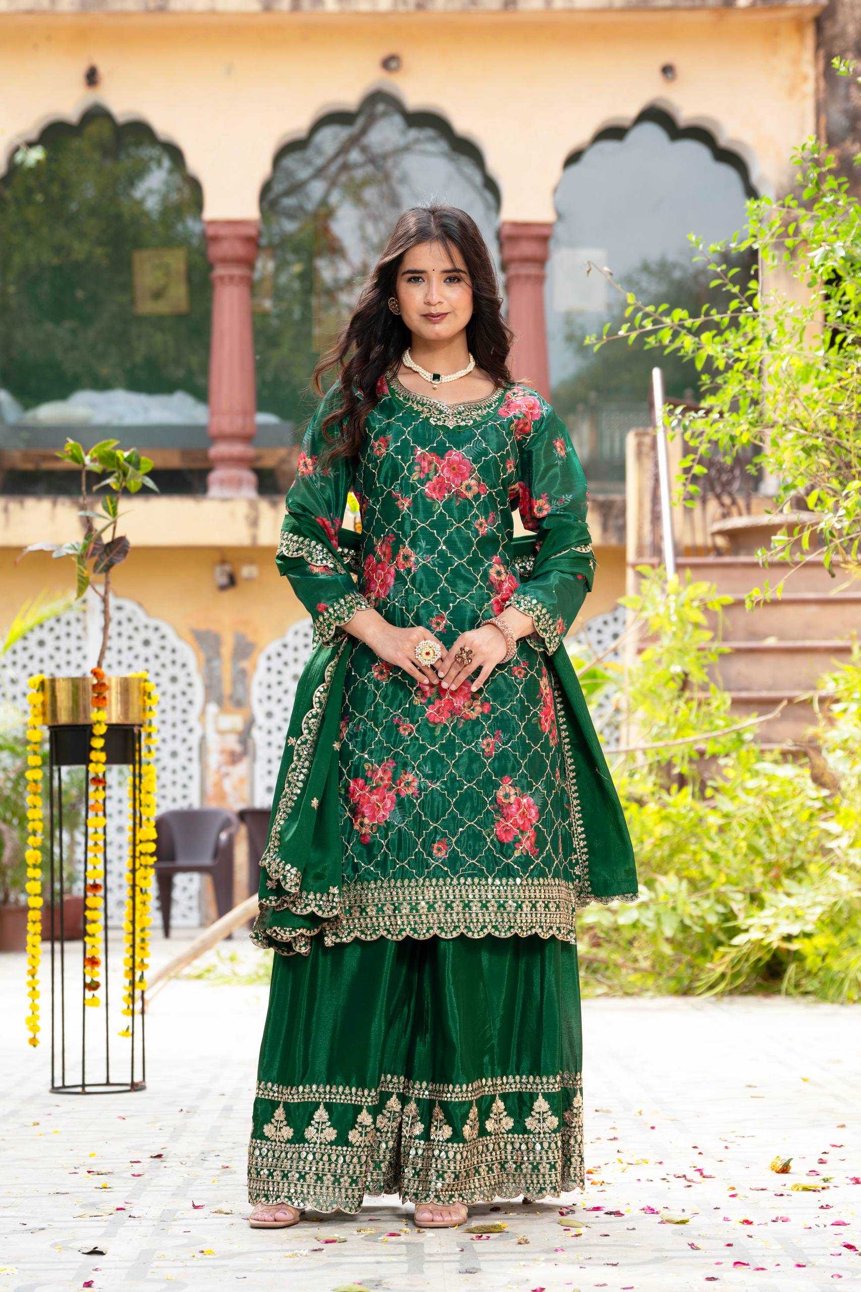 Ynf Chinon Silk KESH533 5085 Kurti Wholesale Printed Kurtis Fancy Kurti Embroidered Kurtis Manufacturer
