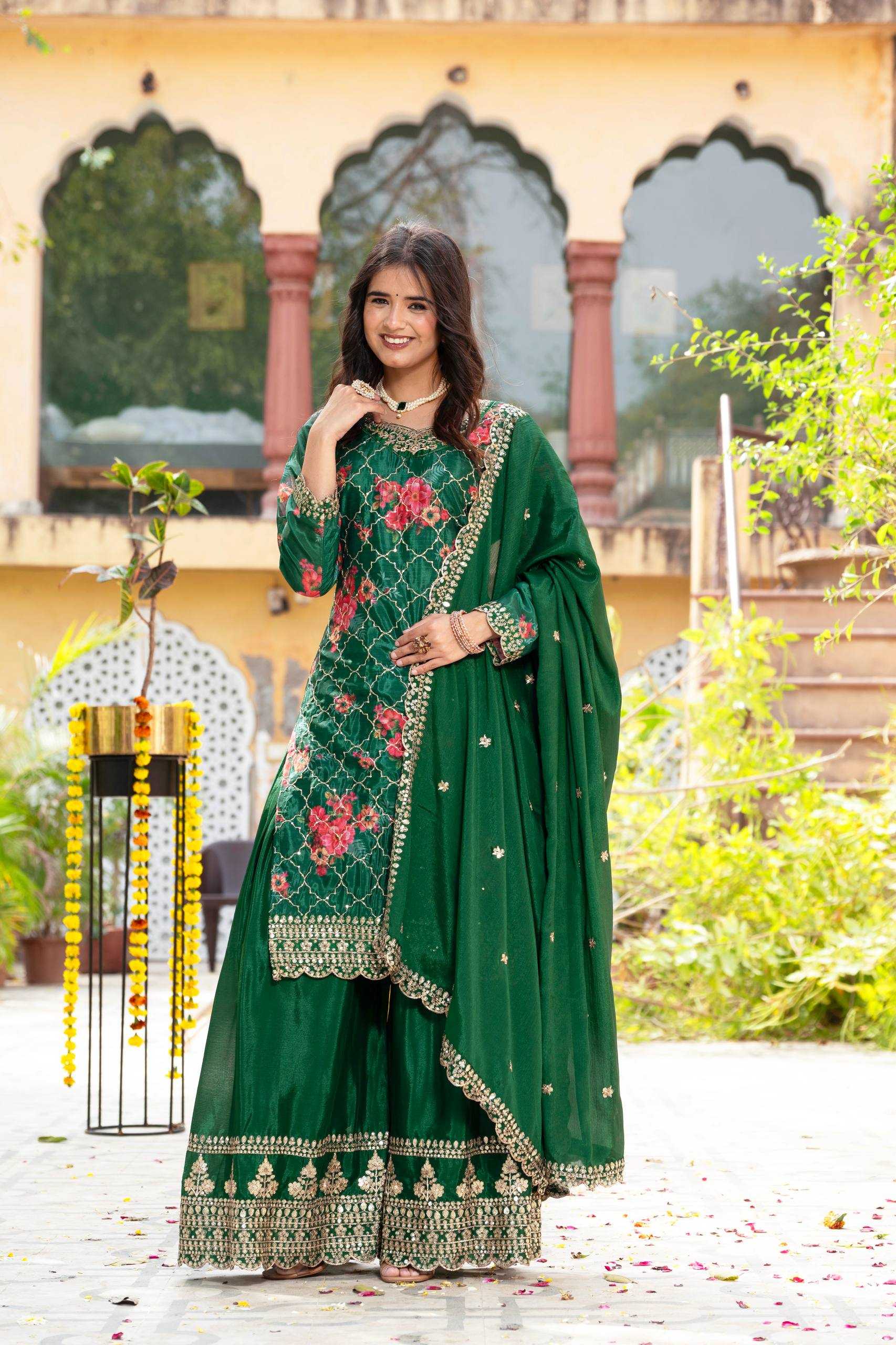 Ynf Chinon Silk KESH533 5085 Kurti Wholesale Printed Kurtis Fancy Kurti Embroidered Kurtis Manufacturer