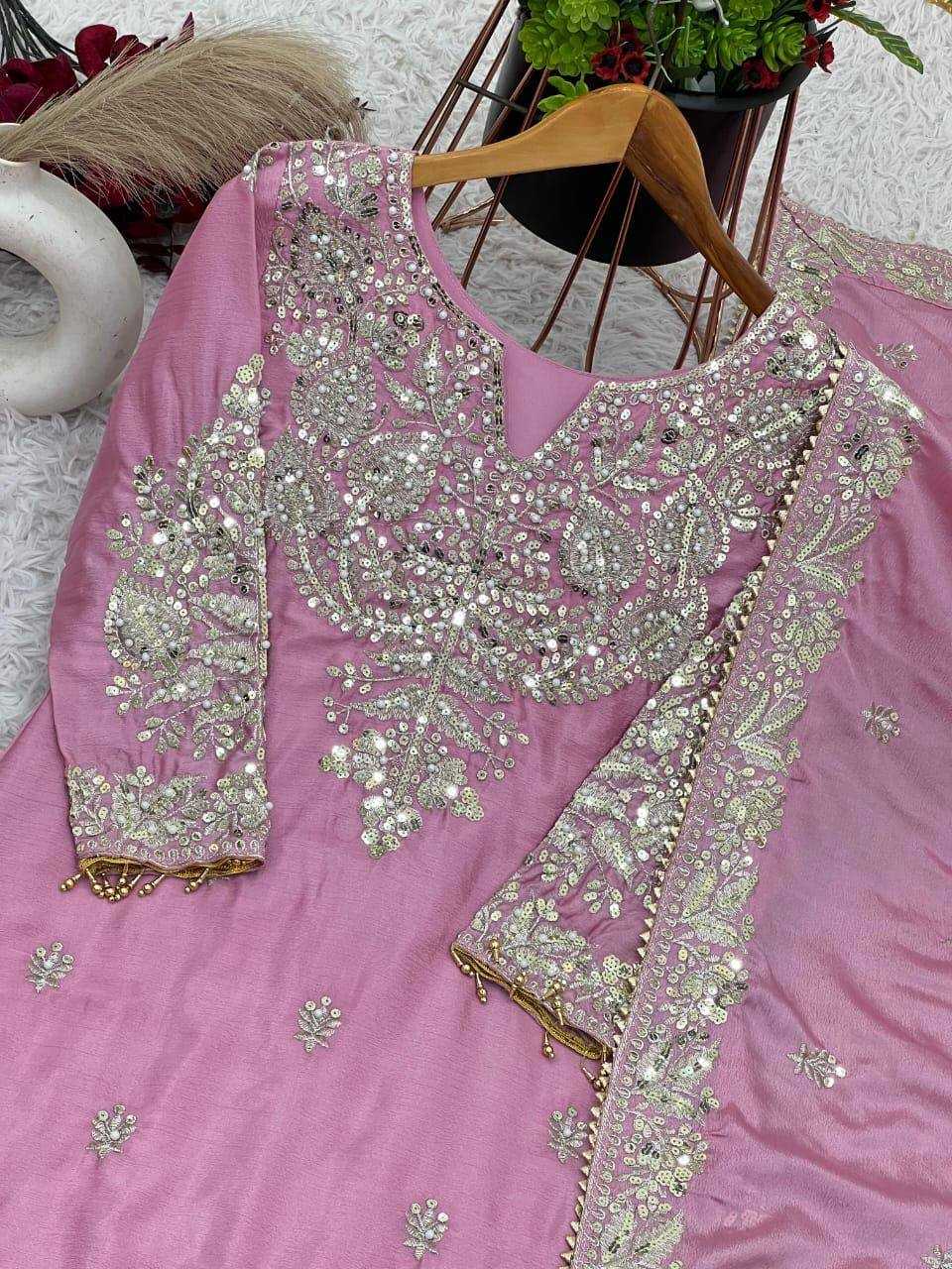 Ynf Chinon Silk KESH540 1113 Suits & Dresses Wholesale Sharara Salwar Suits Manufacturer