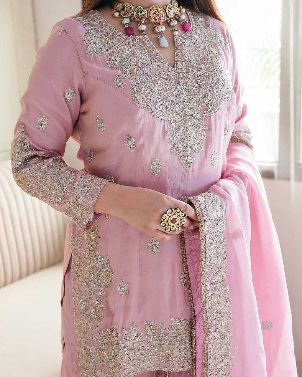 Ynf Chinon Silk KESH540 1113 Suits & Dresses Wholesale Sharara Salwar Suits Manufacturer