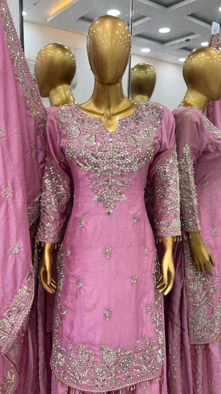 Ynf Chinon Silk KESH540 1113 Suits & Dresses Wholesale Sharara Salwar Suits Manufacturer