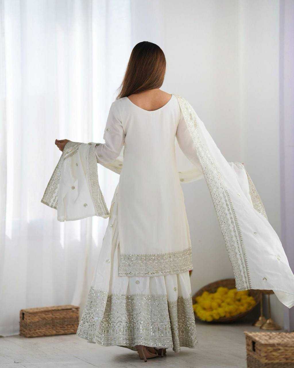 Ynf Chinon Silk KESH540 1114 Suits & Dresses Wholesale Sharara Salwar Suits Manufacturer