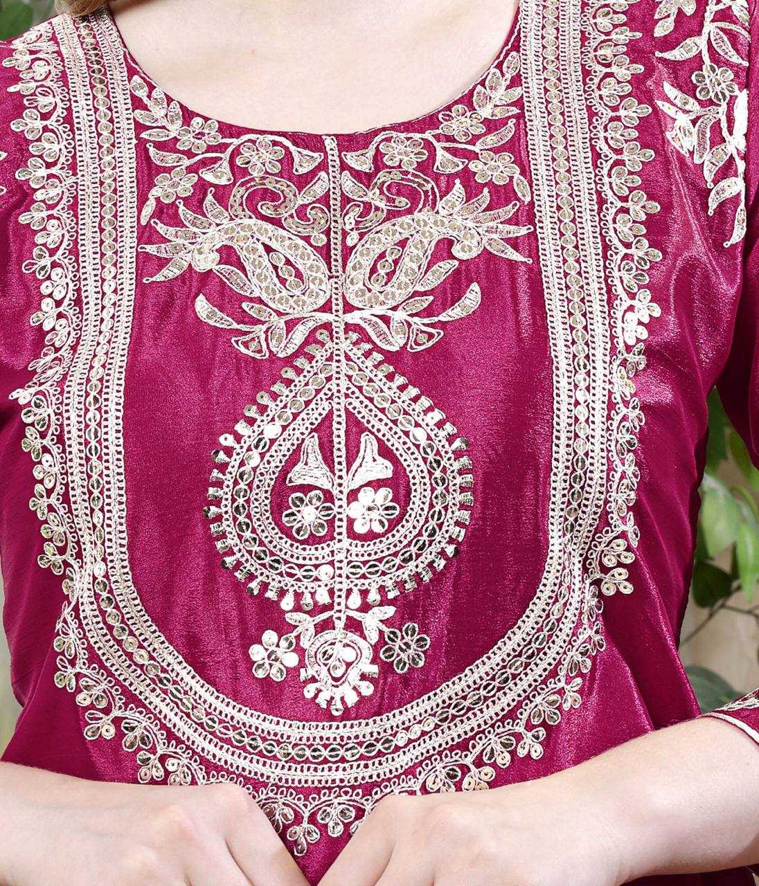 Ynf Chinon Silk KESH540 1133 Suits & Dresses Wholesale Sharara Salwar Suits Silk Suits Manufacturer